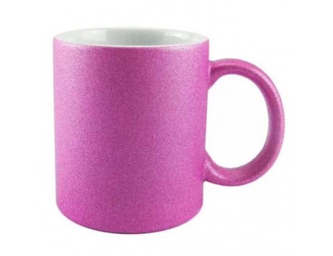 CANECA DE CERÂMICA COM GLITTER 325ML - PERSONALIZADA