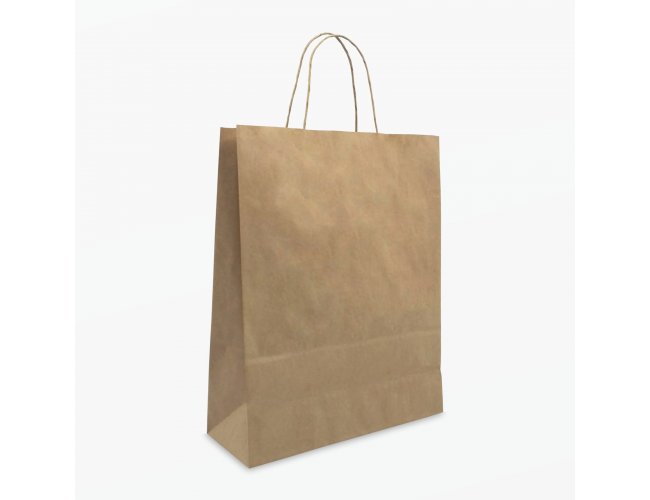 SACOLA KRAFT PRESENTE PARDA M